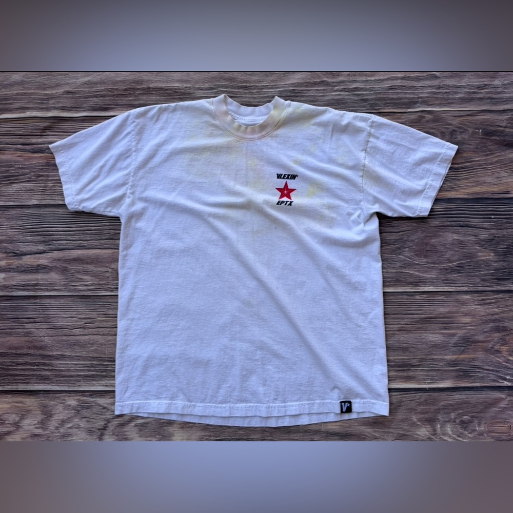 Vlexin’ 915 EPTX 2021 Distressed Graphic T-Shirt White Size L